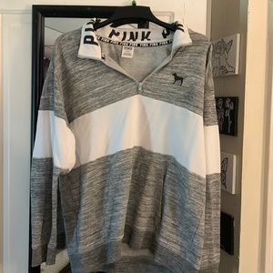 Pink by VS half zip sweater